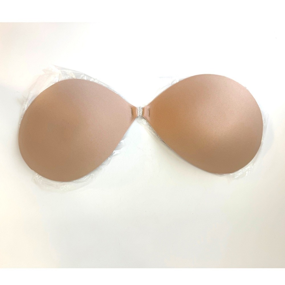 BOOMBA Sticky Bra Beige Size F Strapless Adhesive Silicone NEW open box